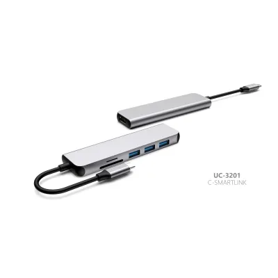 UC3201 USB-C-Hub mit 6 Anschlüssen