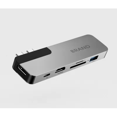 UC3501 7 Anschlüsse USB-C Hub MST  for MacBook only   Dual HDMI