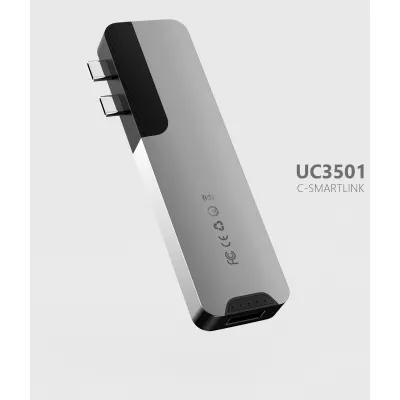 UC3501 7ポートUSB-CハブMST   for MacBook only   Dual HDMI