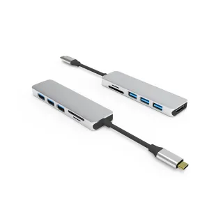 UC0116A 6 Ports USB-C Hub ( 4K60HZ)
