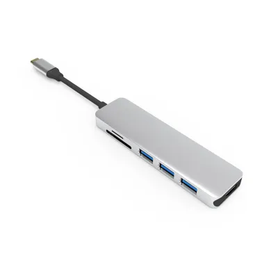 UC0116A 6 Ports USB-C Hub ( 4K60HZ)