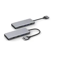 UC3301A 12 Ports Dual USB-C Hub MST  for MacBook only  and Triple Display HDMI + HDMI + VGA