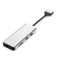 UC0306 9 Ports Dual-USB-C-in Hub, support MacOS MST