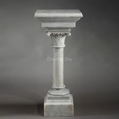 Piédestal et pilier en pierre de marbre personnalisés pour statues