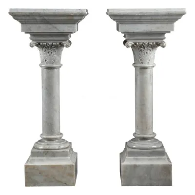 Piédestal et pilier en pierre de marbre personnalisés pour statues
