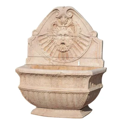 Италия бежевый мраморный каменный садовый фонтан