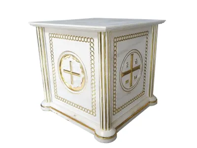 Large Luxurious Marble Stone Altar with Fine Carvings
