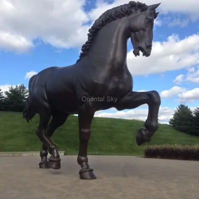 Outdoor Big Horse Bronze Statue Metal Stallion Sculpture