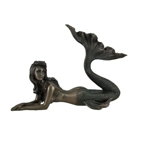 Estátua de sereia de bronze em tamanho real Escultura de arte de sereia