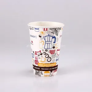 4/6/8oz Disposable Paper Cup Hot/Cold Drink or Coffee Single