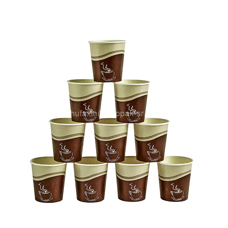 Eco Friendly 8oz Single Wall Hot Coffee Paper Cups