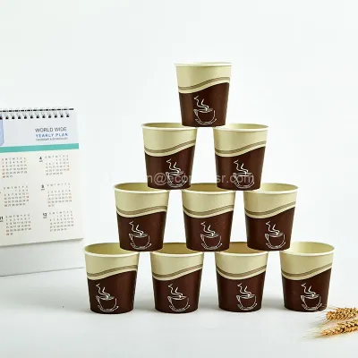 Eco Friendly 8oz Single Wall Hot Coffee Paper Cups