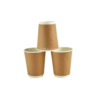 Coffee Milk Tea Hot Drinking Double Wall Paper Cup