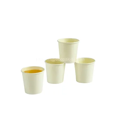 Take Tout Single Wall Hot Coffee Juice Drinking Paper Cups 