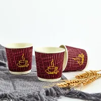 Corrugated 4oz and 7oz and 9oz Printed Drinking Paper Cups