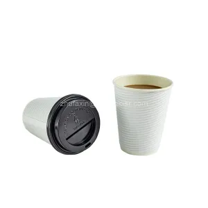 Extra Layer Of Insulation Hot Drink Custom Disposable Coffee Cups With No  Leak