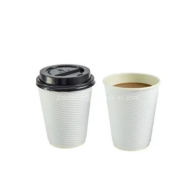 Takeaway Disposable Paper Cup for Hot Beverage / Coffee/ Tea with Lid
