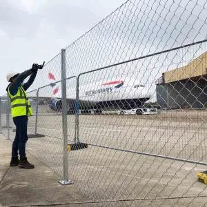 Clôtures de sécurité de maillon de chaîne pour l'aéroport