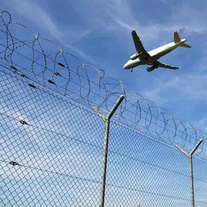 Clôtures de sécurité de maillon de chaîne pour l'aéroport