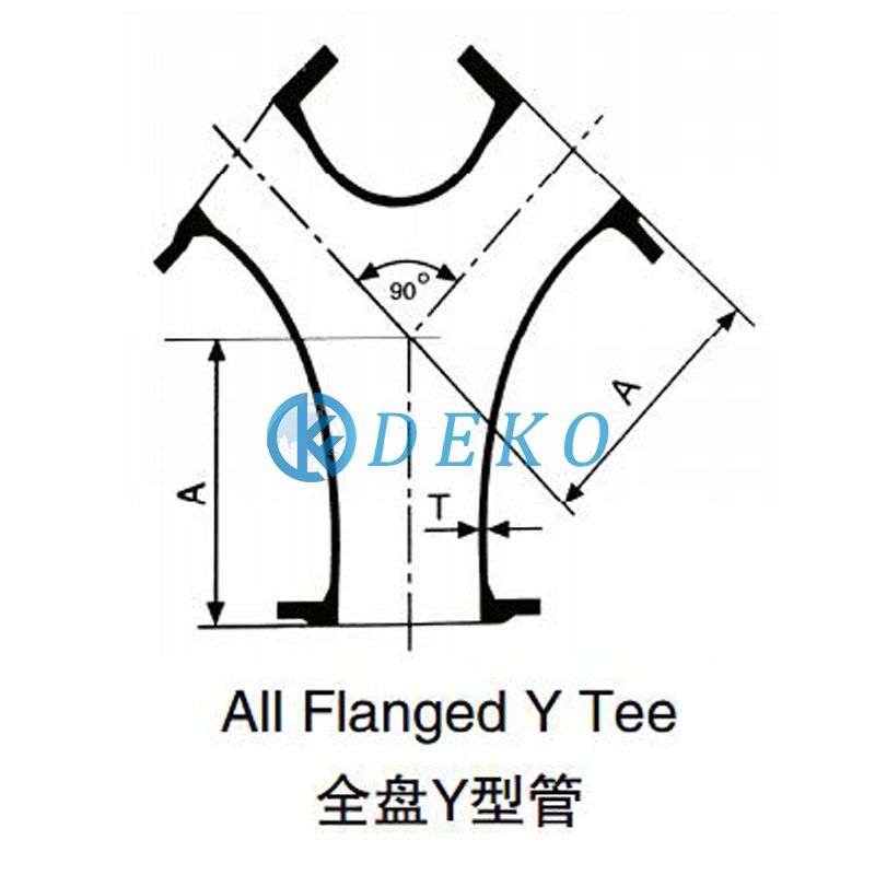 All Flanged Y Tee
