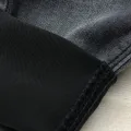 Tissu Denim Satin Noir Noir