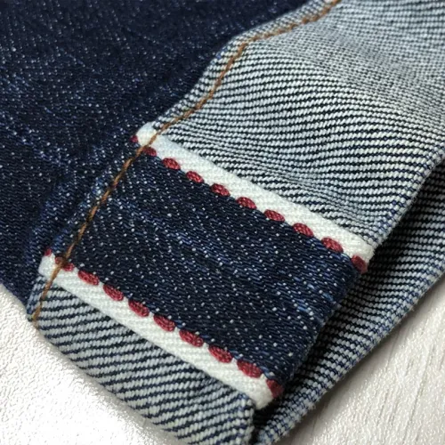 Bản selvedge căng đường đỏ 12oz