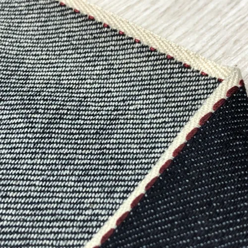 Bản selvedge căng đường đỏ 12oz