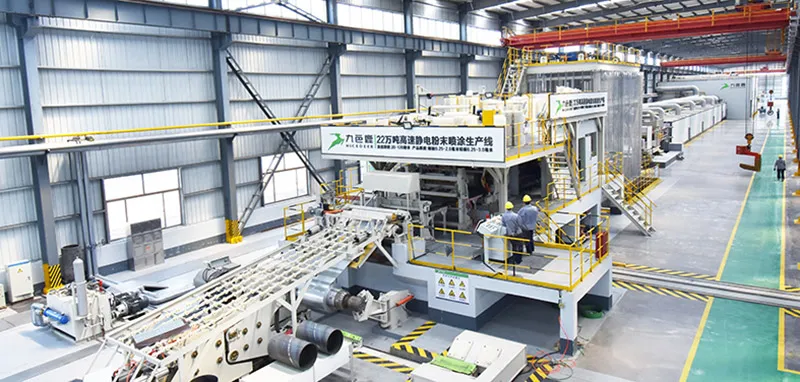 The power coating line of Shandong Dongye Co., Ltd.