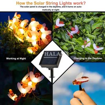 Lâmpada solar inteligente de jardim