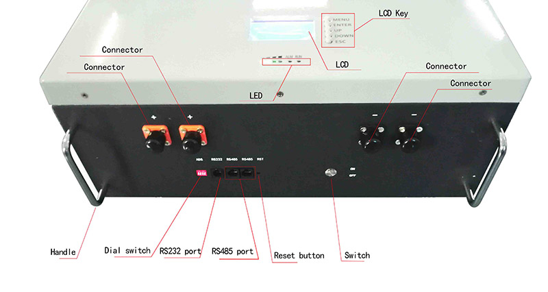 Powerwall Home Battery 51.2v 200Ah 10KWH For Solar System