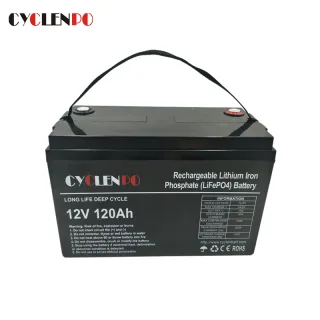 Lang levetid litiumion 12V 120Ah Lifepo4 batteri
