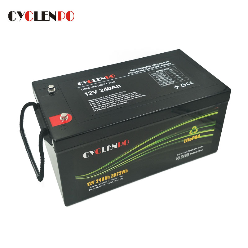High Performance LiFePO4 Batterie 12V 240Ah Pack With BMS
