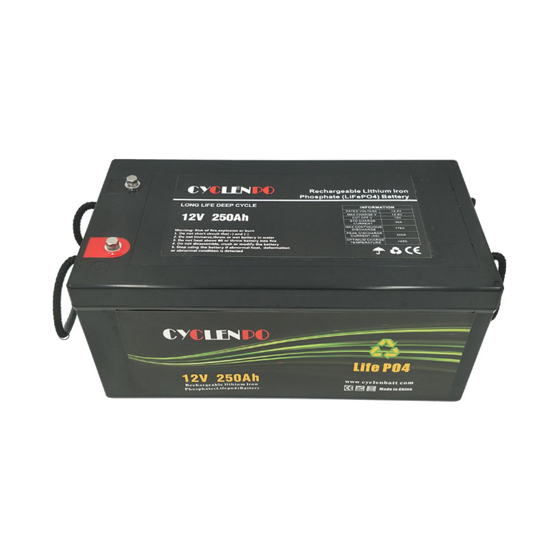 Bateria de íon de lítio gratuita de manutenção 12V 250Ah