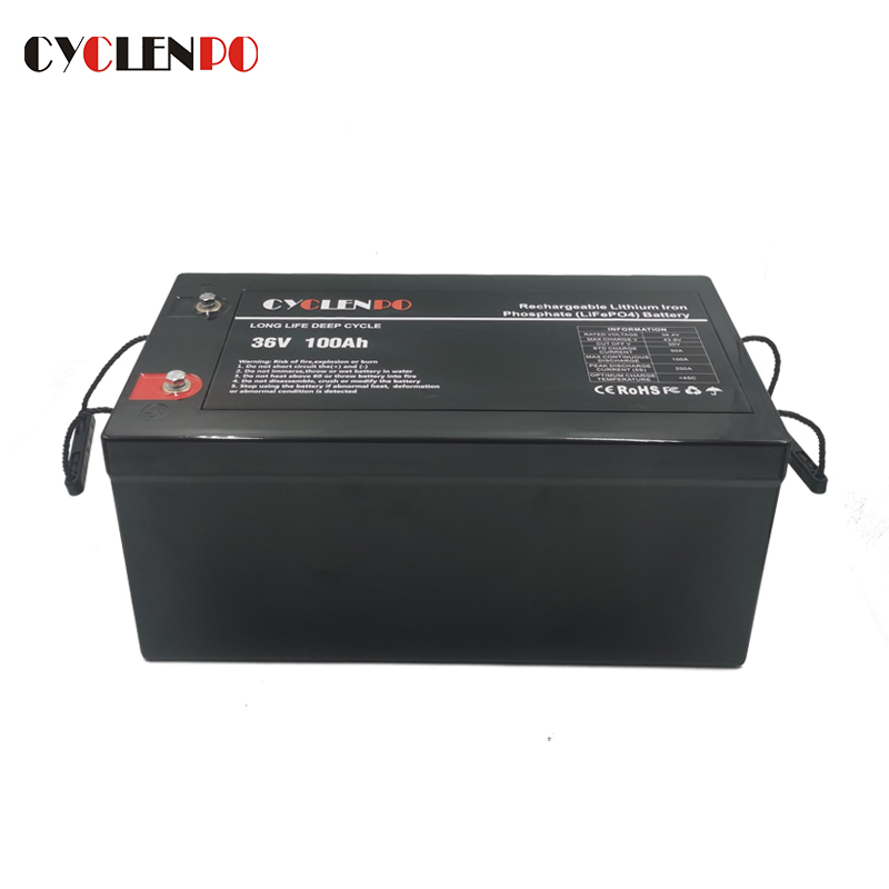 Factory Customized LiFePO4 Battery 36V 100Ah 