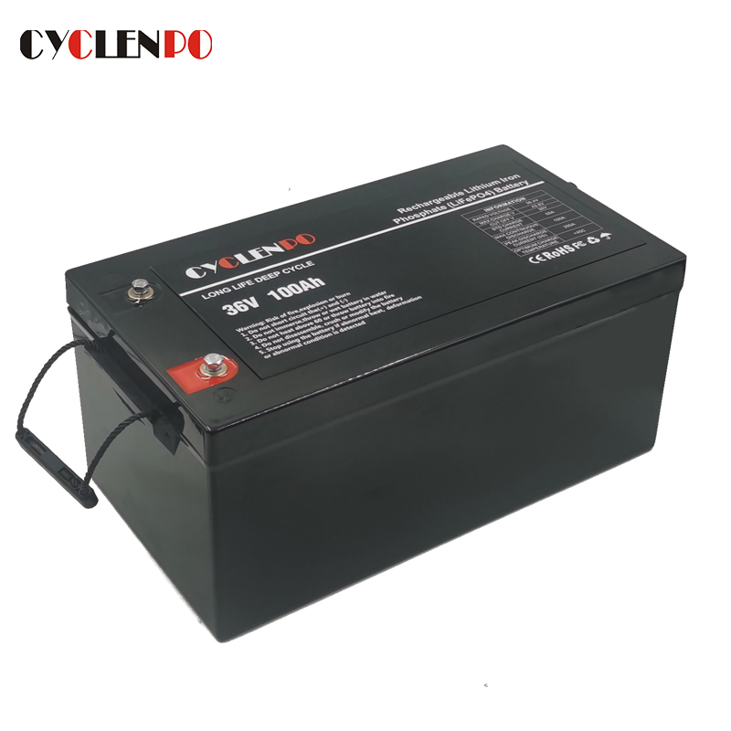 Factory Customized LiFePO4 Battery 36V 100Ah  lithium battery 36v for trolling motor