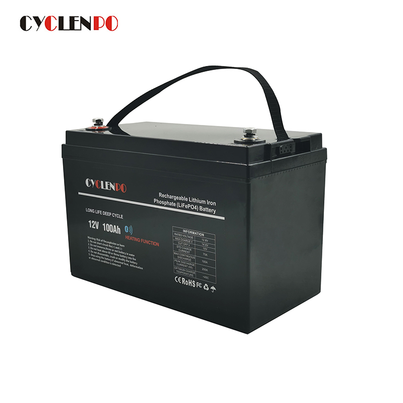 Low Temperature LiFePO4 Battery, Self Heated Lithium 12V 100Ah, Factory  Direct Supply