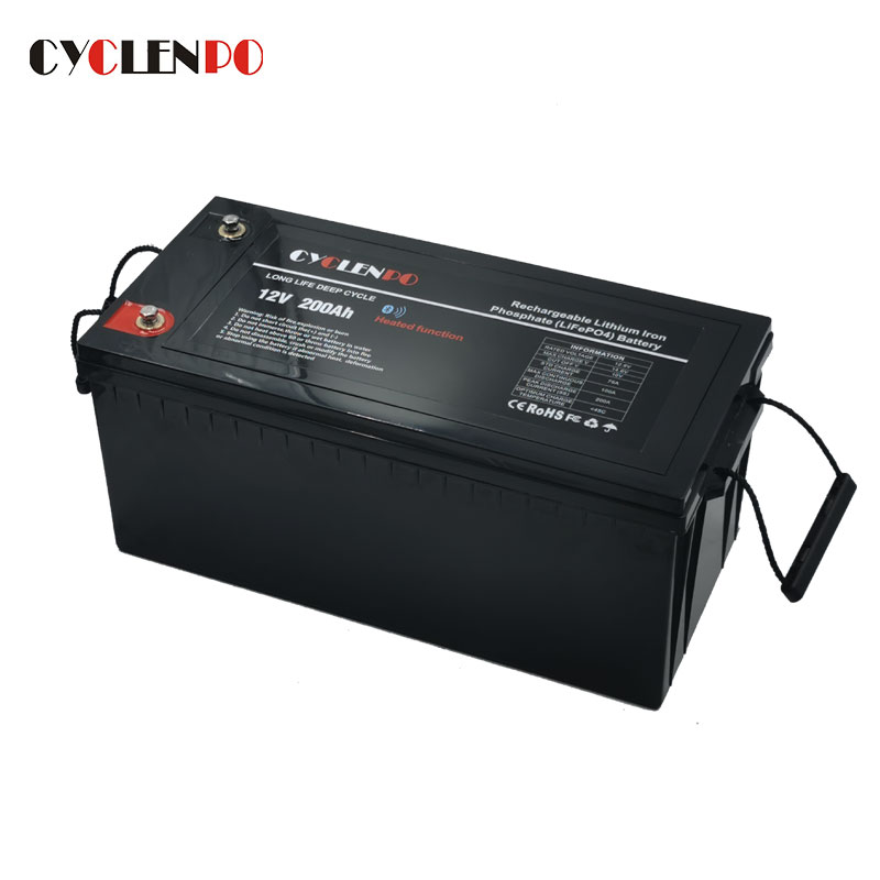 Low Temperature LiFePO4 12V 200Ah, With Self Heated Function LFP Battery,  Factory Price