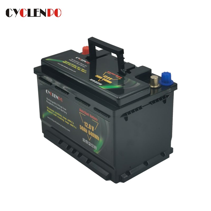 Lithium Ion Battery 12V 50Ah, LiFePO4 Auto Battery 12V, Applied to