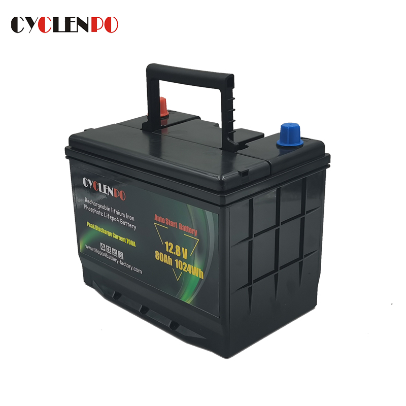  LiFePO4 12V 80Ah Starter Battery For Cars And Trucks 