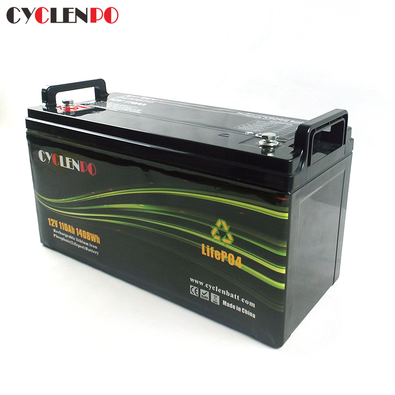 Pacco batteria agli ioni di litio da 12V 110Ah LiFePO4 con BMS