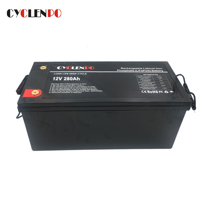 Pacco batteria al litio LiFePO4 12V 280Ah per veicoli elettrici e solari