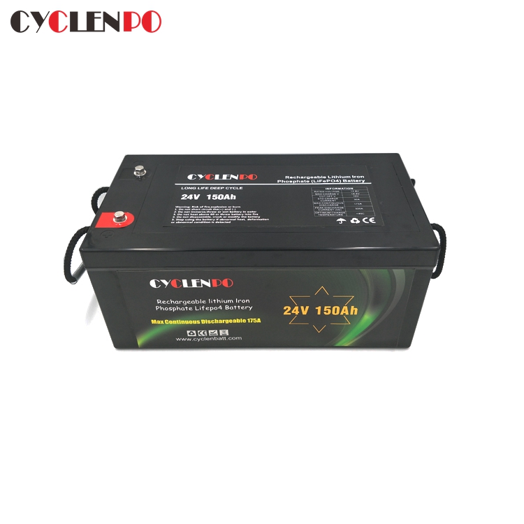 Waterproof 24V 150Ah Lithium Ion Battery Pack For Leisure Vehicles and Marine Boat