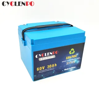 Batería de ión de litio Lifepo4 de 60V 30Ah para motocicleta eléctrica