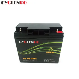 Low Self Discharge Rate 12V 9Ah Battery For Motorcycle E-Scooter