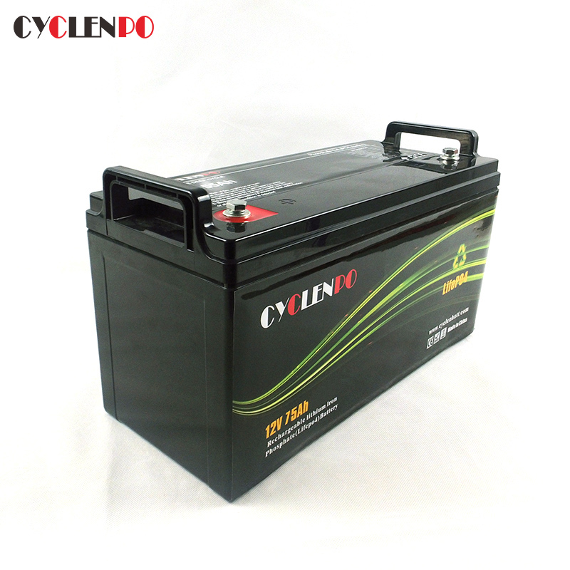 Deep Cycle 12V 75Ah LifePO4 Battery For Leisure Vehicles 