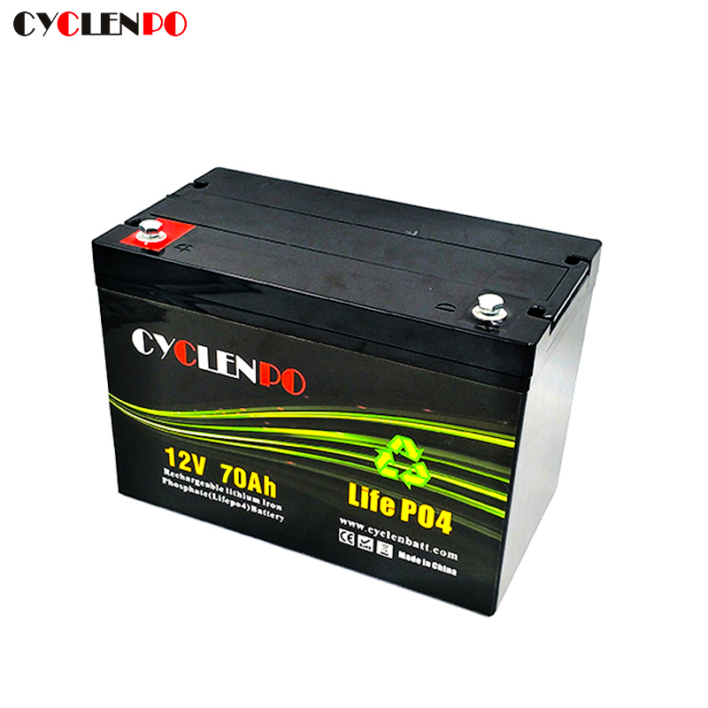 LiFePO4 Lithium Car Battery 12V 70Ah For Lead Acid Gel Replacement