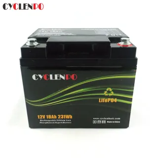 Batterie Lifepo4 à cycle profond 12V 18Ah pour scooters électriques