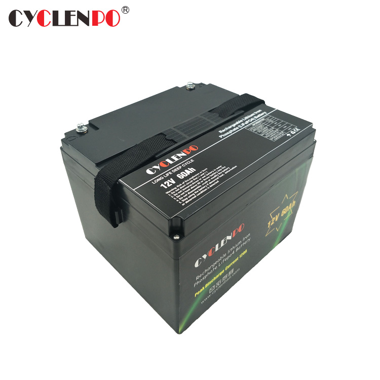 High Performance Lifepo4 12V 60Ah Battery Pack For Car Boat and Solar 
