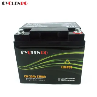 Long Cycle Life 12 Volt 25 Amp LiFePO4 Battery Pack 