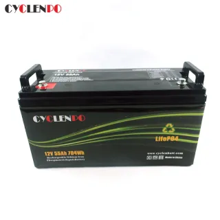 Deep Cycle LiFePO4 12V 55Ah Lithium Battery For Solar